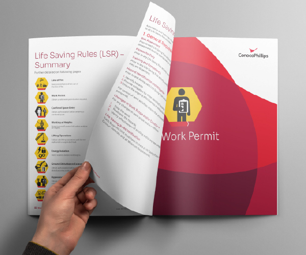 ConocoPhillips HSE report interior spread