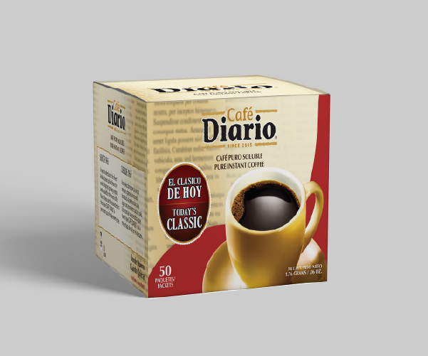 Café Diario retail carton — regular blend