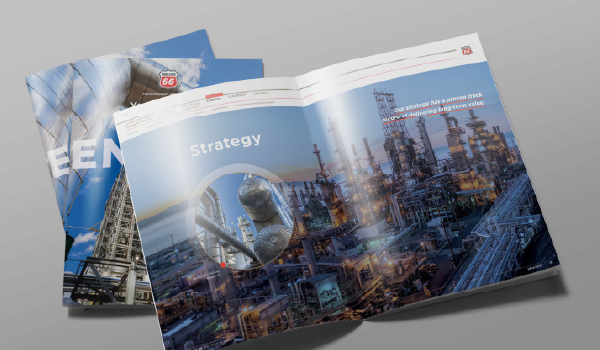 Year-in-Review report design for Phillips 66