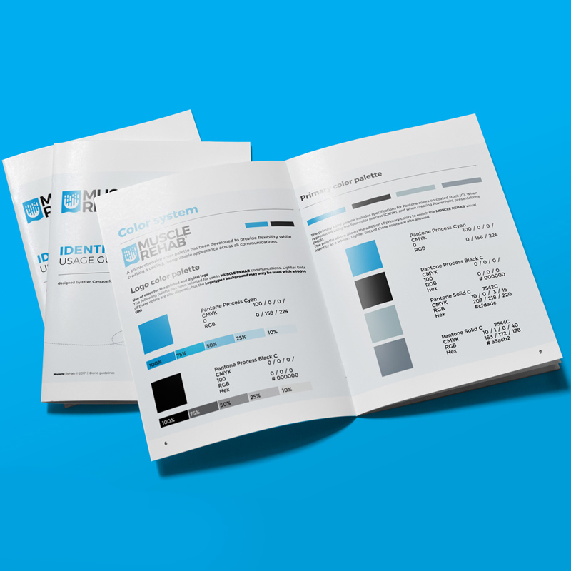 Muscle Rehab brand guidelines