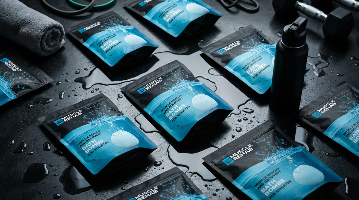Muscle Rehab packaging in use